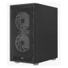 PC Midi Tower korpus AEROCOOL Graphite‑G‑BK‑v2 — Must, ATX/Micro‑ATX/Mini‑ITX, ees 2×140mm+tagumine 1×140mm