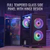 PC Midi Tower korpus AEROCOOL Graphite‑G‑BK‑v2 — Must, ATX/Micro‑ATX/Mini‑ITX, ees 2×140mm+tagumine 1×140mm