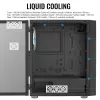 PC Midi Tower korpus AEROCOOL Graphite‑G‑BK‑v2 — Must, ATX/Micro‑ATX/Mini‑ITX, ees 2×140mm+tagumine 1×140mm