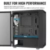 PC Midi Tower korpus AEROCOOL Graphite‑G‑BK‑v2 — Must, ATX/Micro‑ATX/Mini‑ITX, ees 2×140mm+tagumine 1×140mm
