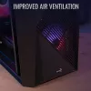 Arvutikorpus AEROCOOL Raider Mini G V3 Mini-ITX / microATX, must, külgaken, roheline LED, max GPU 285 mm, protsessorijahuti 159 mm