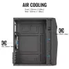 Arvutikorpus AEROCOOL Raider Mini G V3 Mini-ITX / microATX, must, külgaken, roheline LED, max GPU 285 mm, protsessorijahuti 159 mm