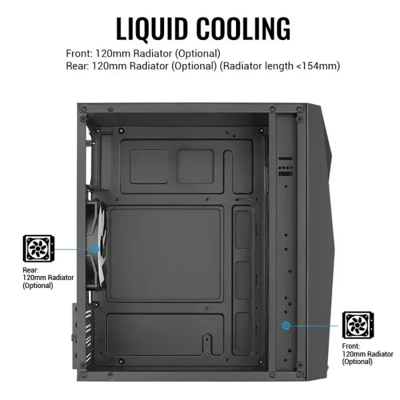 Arvutikorpus AEROCOOL Raider Mini G V3 Mini-ITX / microATX, must, külgaken, roheline LED, max GPU 285 mm, protsessorijahuti 159 mm