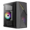Arvutikorpus AEROCOOL Raider Mini G V3 Mini-ITX / microATX, must, külgaken, roheline LED, max GPU 285 mm, protsessorijahuti 159 mm