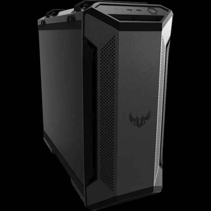 PC-korpus ASUS TUF Gaming GT501 Midi Tower — Must, toetab ATX/Micro‑ATX/Mini‑ITX/E‑ATX, 3x120mm ees, 1x140mm taga, 42 cm GPU, 18 cm CPU jahuti