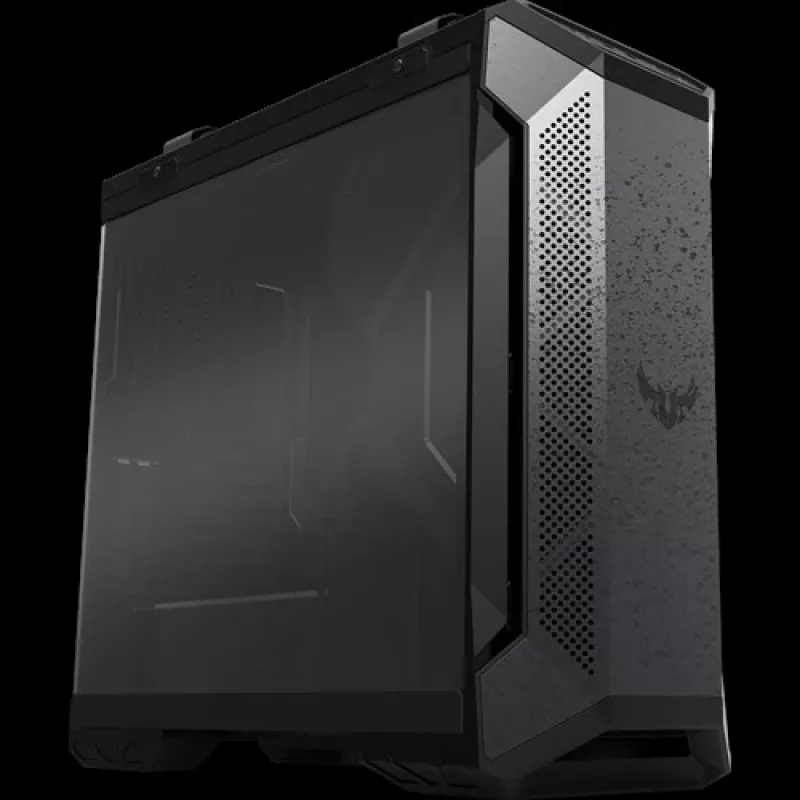 PC-korpus ASUS TUF Gaming GT501 Midi Tower — Must, toetab ATX/Micro‑ATX/Mini‑ITX/E‑ATX, 3x120mm ees, 1x140mm taga, 42 cm GPU, 18 cm CPU jahuti