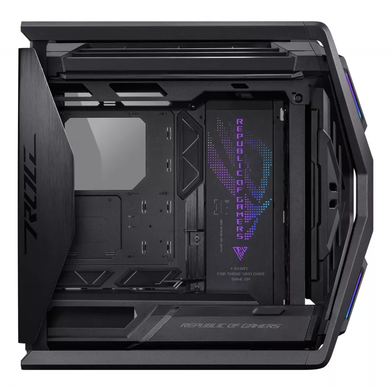 Arvutikorpus ASUS ROG Hyperion GR701 BTF Edition Torn — must, karastatud klaas, E-ATX/ATX/mikroATX tugi, 46 cm GPU, 420 mm ülemine radiaator
