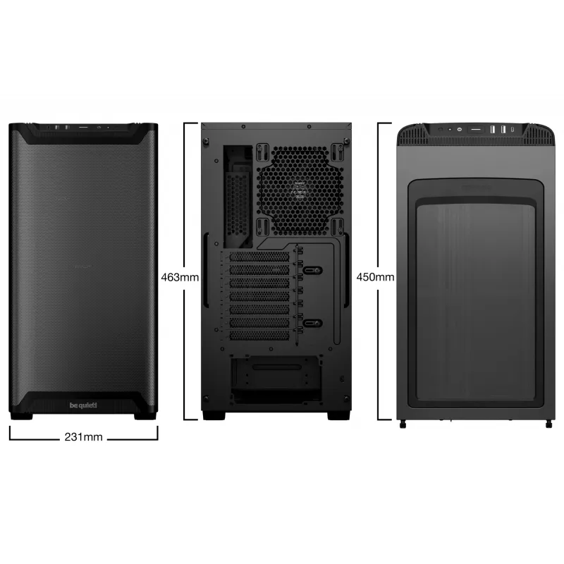 PC korpus be quiet! PURE BASE 501 Airflow Midi Tower Must