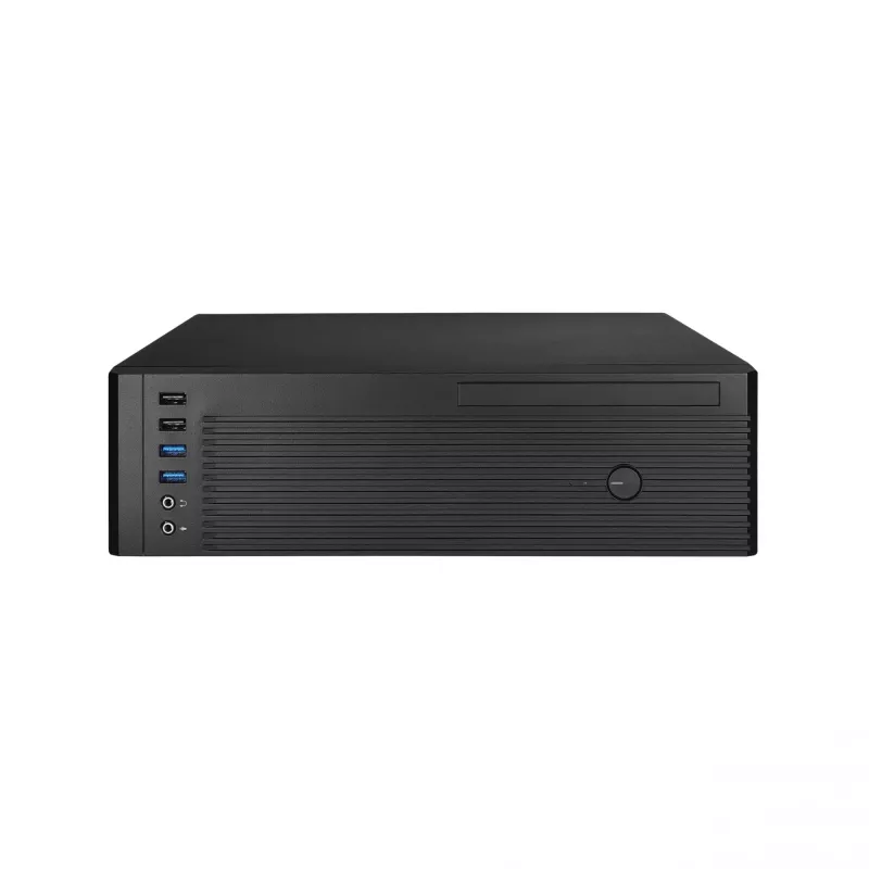 Arvutikorpus CHIEFTEC BE-10B-300 Small Form Factor must, microATX, 300 W toiteplokk, 22 cm GPU