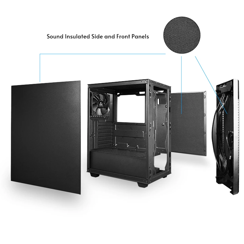 PC Case CHIEFTEC AS-01B-OP Full Tower ATX, supports up to 320 mm GPU, CPU cooler height 170 mm, 2×3.5 inch + 2×2.5 inch bays, USB 3.2 Gen1