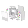 DeepCool CH360 Micro-ATX arvutikorpus, karastatud klaas, ilma toiteplokita, valge