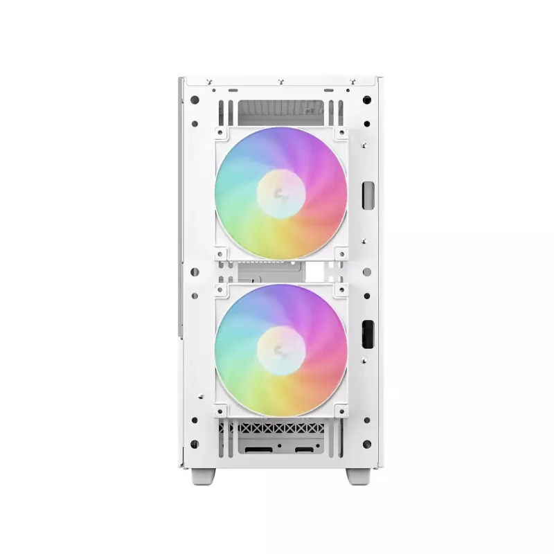 DeepCool CH360 Micro-ATX arvutikorpus, karastatud klaas, ilma toiteplokita, valge