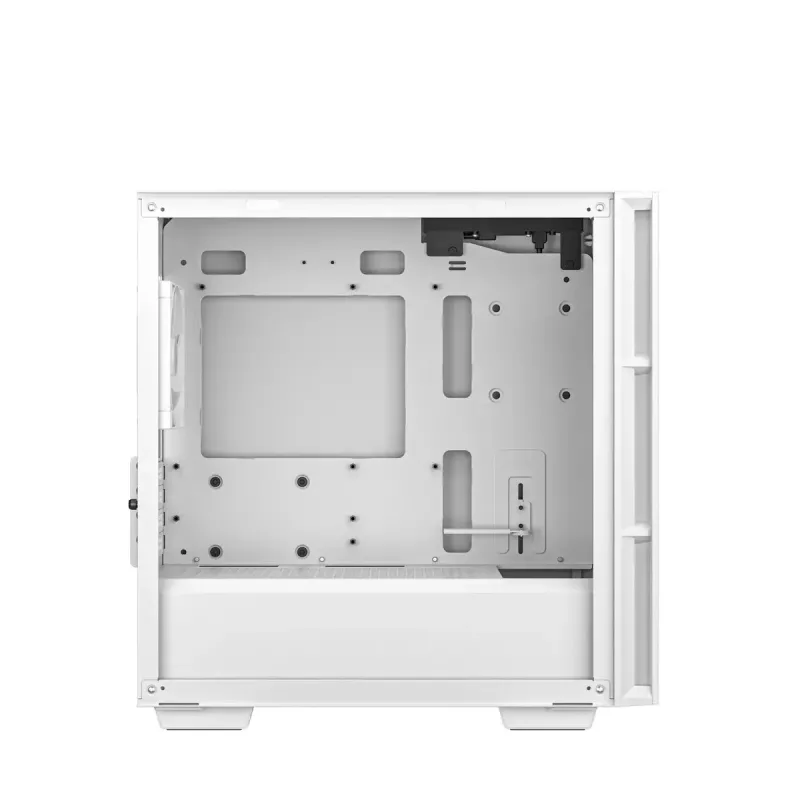 DeepCool CH360 Micro-ATX arvutikorpus, karastatud klaas, ilma toiteplokita, valge