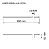 LED-seinalamp ActiveJet AJE-HILTON Patina kuldne 13 W 3000 K 555 lm 900 mm siseruumidesse CRI80