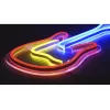 LED-neoonmärk ActiveJet AJE-NEON GUITAR mitmevärviline USB 5V, 240×176×20 mm, pinnale paigaldatav