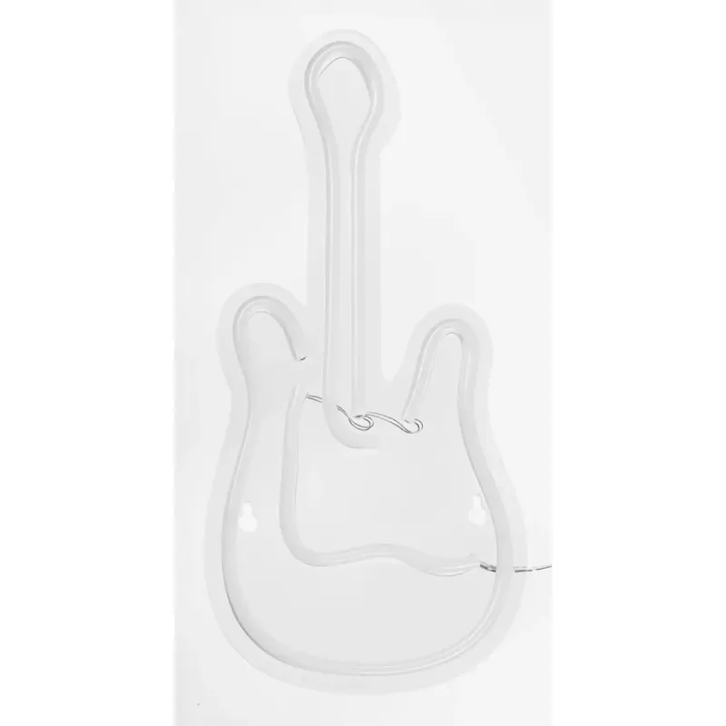 LED-neoonmärk ActiveJet AJE-NEON GUITAR mitmevärviline USB 5V, 240×176×20 mm, pinnale paigaldatav