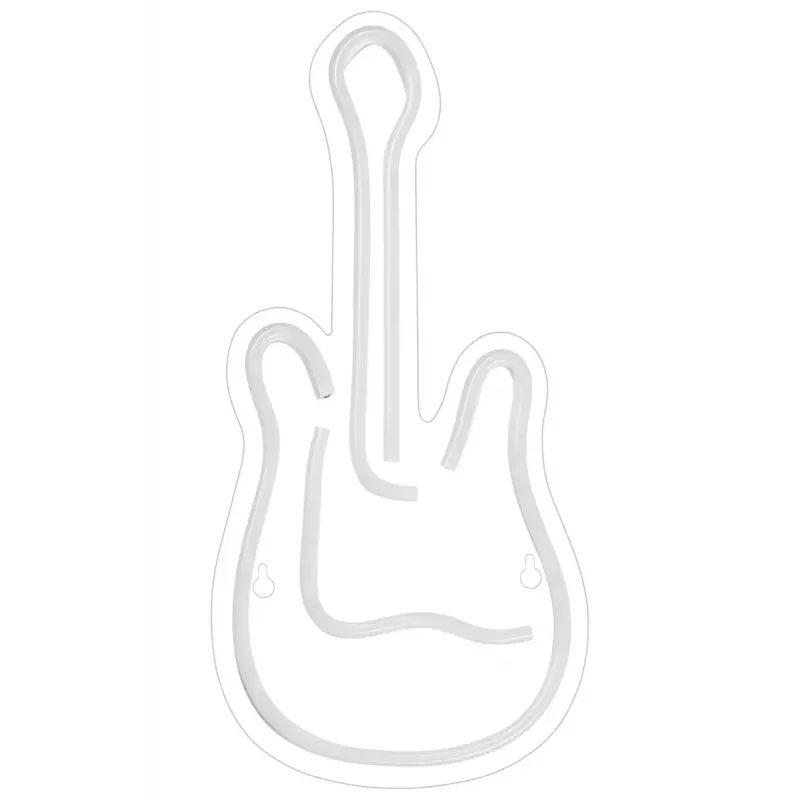 LED-neoonmärk ActiveJet AJE-NEON GUITAR mitmevärviline USB 5V, 240×176×20 mm, pinnale paigaldatav