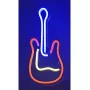 LED-neoonmärk ActiveJet AJE-NEON GUITAR mitmevärviline USB 5V, 240×176×20 mm, pinnale paigaldatav