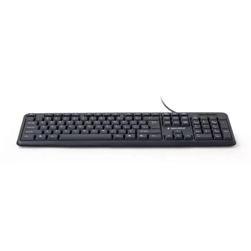 GEMBIRD KB-U-103 Standard – klaviatuur – juhtmega USB – must – Qwerty US/Int'l