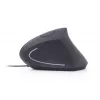 GEMBIRD optiline hiir MUS-ERGO-01 - ergonoomiline 6 nupuga, ratas, USB, must