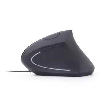 GEMBIRD optiline hiir MUS-ERGO-01 - ergonoomiline 6 nupuga, ratas, USB, must