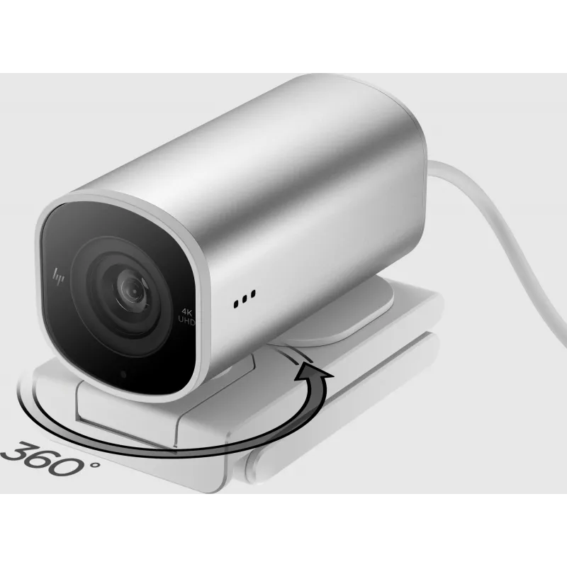 HP 960 4K voogedastus veebikaamera, 8 MP, 3840 x 2160 pikslit, 4K Ultra HD, 30 kaadrit/s, 5x, Home