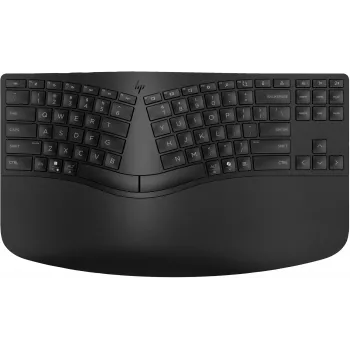 HP 965 Ergonoomiline juhtmevaba klaviatuur, täissuuruses (100%), juhtmevaba, RF-juhtmevaba + Bluetooth, membraan, QWERTY, must
