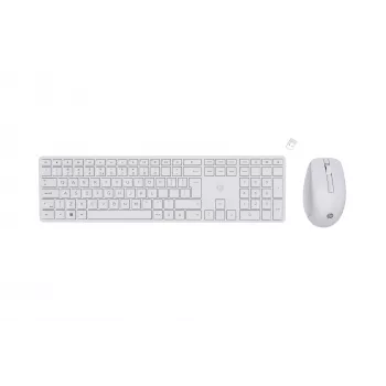 HP 650 juhtmevaba klaviatuuri ja hiire komplekt, juhtmevaba, RF-juhtmevaba, membraan, QWERTY, valge, hiir kaasas