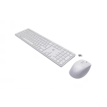 HP 650 juhtmevaba klaviatuuri ja hiire komplekt, juhtmevaba, RF-juhtmevaba, membraan, QWERTY, valge, hiir kaasas