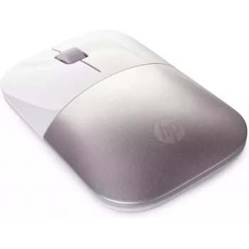 HP Wireless hiir Z3700 - Valge/Pink, mõlemakäeline, RF Wireless, 1200 DPI, Pink, Valge