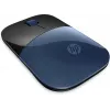 HP traadita hiir Z3700, mõlemakäeline, Blue LED, RF traadita, 1200 DPI, must, sinine