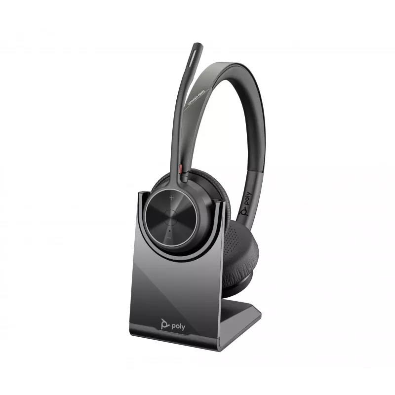 HP Poly Voyager 4320-M + USB-A–USB-C kaabel + BT700 dongle, juhtmevaba, kontori/kõnekeskuse jaoks, 20–20000 Hz, 162 g, peakomplekt, must