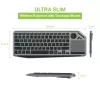 Techly ICTB9801TB klaviatuur Universaalne RF traadita + Bluetooth QWERTY USA inglise Must