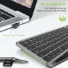 Techly ICTB9801TB klaviatuur Universaalne RF traadita + Bluetooth QWERTY USA inglise Must