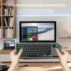 Techly ICTB9801TB klaviatuur Universaalne RF traadita + Bluetooth QWERTY USA inglise Must