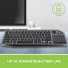 Techly ICTB9801TB klaviatuur Universaalne RF traadita + Bluetooth QWERTY USA inglise Must