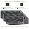 Techly ICTB9801TB klaviatuur Universaalne RF traadita + Bluetooth QWERTY USA inglise Must