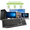 Techly ICTB9801TB klaviatuur Universaalne RF traadita + Bluetooth QWERTY USA inglise Must
