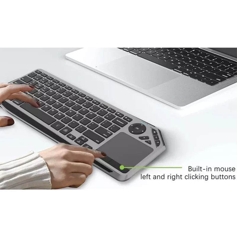 Techly ICTB9801TB klaviatuur Universaalne RF traadita + Bluetooth QWERTY USA inglise Must