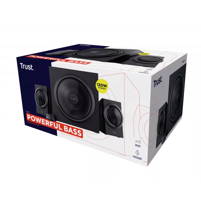 Trust Yuri kõlarikomplekt 60 W Universaalne Must 2.1 kanalit 1-suunaline 15 W