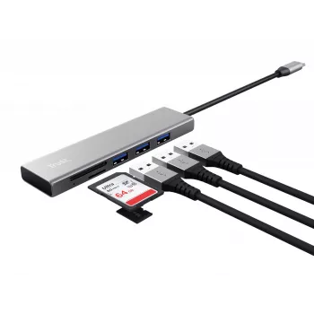Trust Halyx USB 3.2 Gen 1 (3.1 Gen 1) USB-C 104 Mbit/s Aluminium