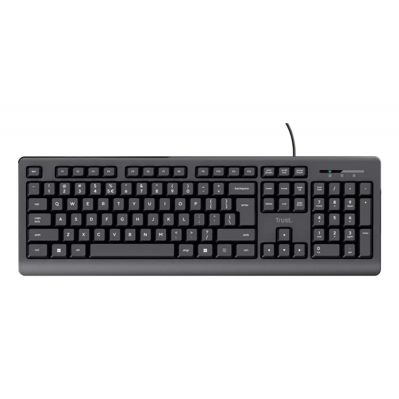 Trust 24639 klaviatuur Office USB No US English must