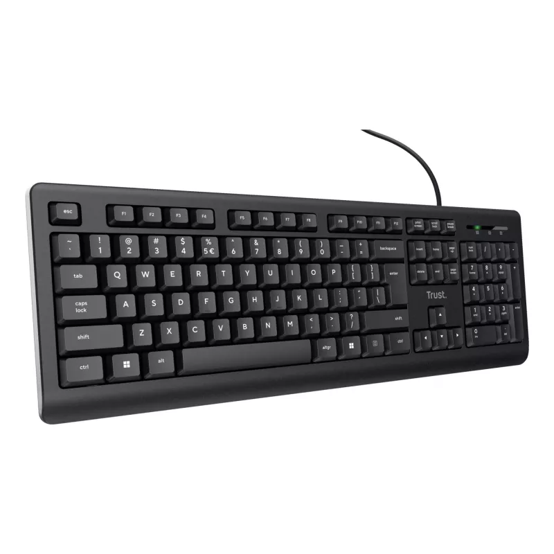 Trust 24639 klaviatuur Office USB No US English must
