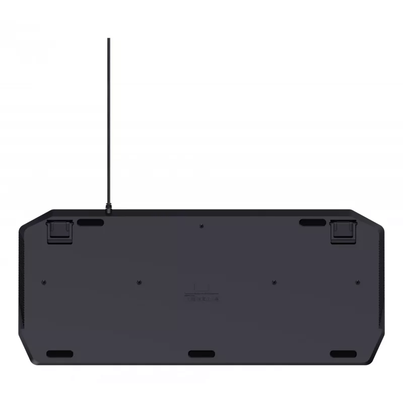 Juhtmega mänguklaviatuur TRUST GXT 836 Evocx USB QWERTY US English, RGB-taustvalgustus, randmetugi, 114 klahvi, 110% paigutus