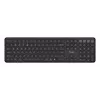 Klaviatuur TRUST Vaiya Universal USB RF traadita Bluetooth — Täissuuruses USA inglise, USB-C laadimine, käärikklahvid, numbriklaviatuur, must