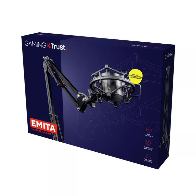 Trust GXT 253 Emita ringhäälingumikrofoni statiiv
