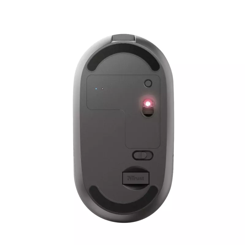 Trust Puck taaslaetav juhtmevaba üliõhuke hiir, mõlemakäeline, optiline, RF juhtmevaba + Bluetooth, 1600 DPI, must