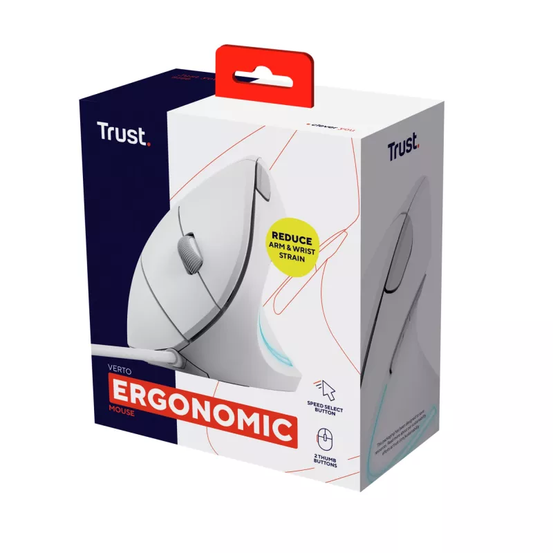 Trust Verto hiir Kontor Paremakäeline USB Type-A Optiline 1600 DPI
