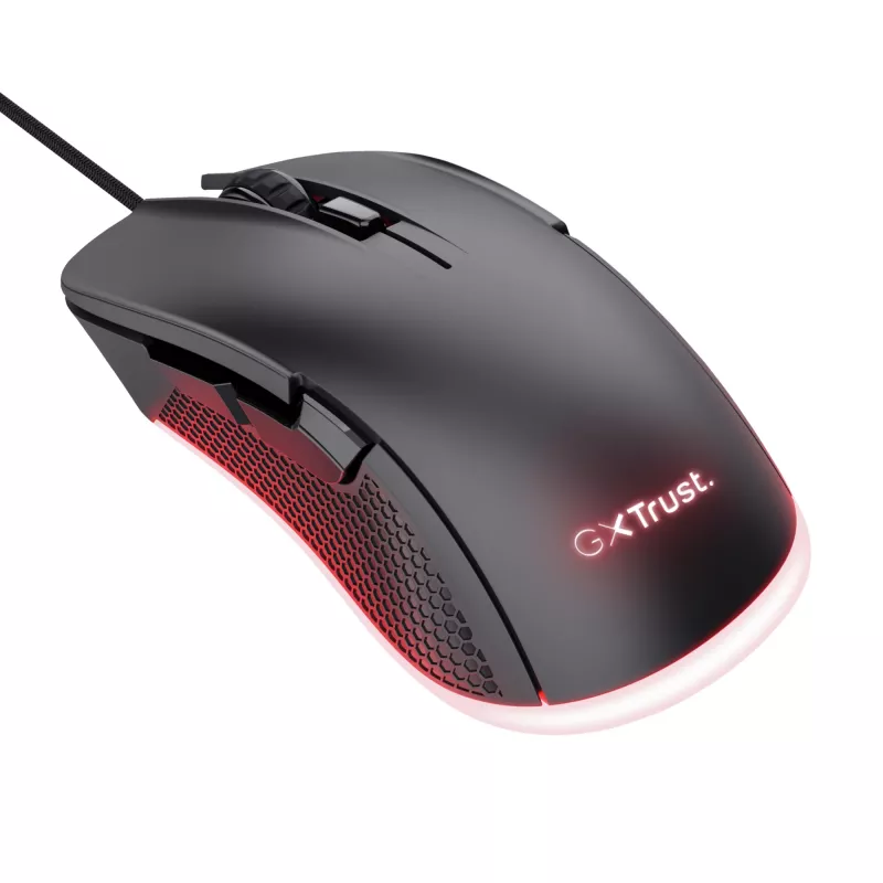 Trust GXT 922 YBAR mängurihiir, paremakäeline, USB Type-A, optiline, 7200 DPI
