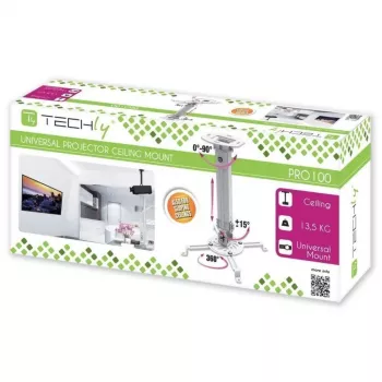 Techly projektori laekinnitus pikendusega 380-580 mm hõbedane ICA-PM 18S